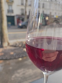 Glass of Beaujolais, Paris 2021